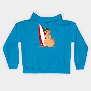 Summer Snowman Kids Hoodie